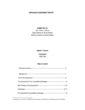 thesis report on orphanage